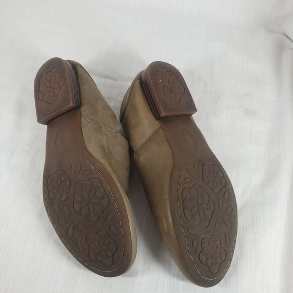 Boc Womens Suree Flats Slide Ons Green Leather Slit Top Sz 8.5 M - Picture 9 of 9